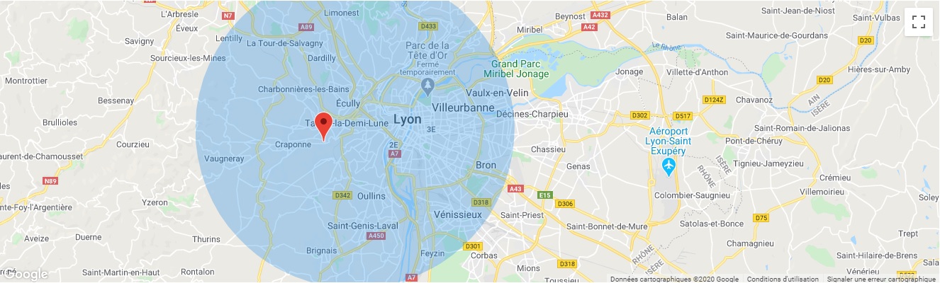 Zone d'intervention réparation informatique Lyon